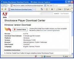 Adobe Shockwave Player Скриншот 4