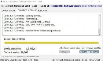 HDD Low Level Format Tool Скриншот 5